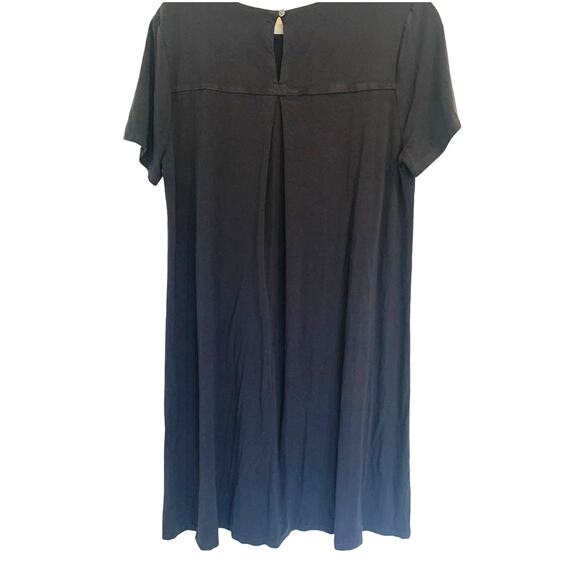 J.Jill Gray Midi Dress M Petite Wearever Collection A-Line Stretch Shift Full - Picture 2 of 6